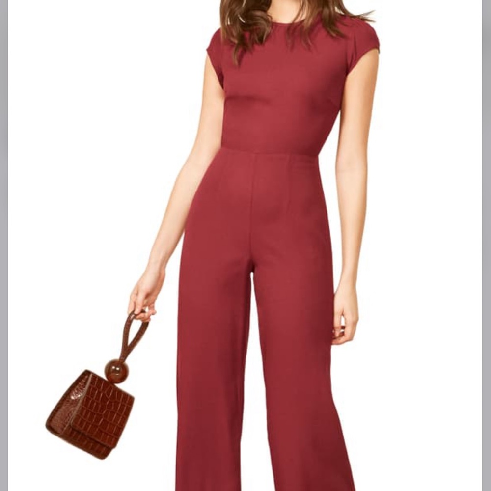 NEW W TAGS Reformation garnet jumpsuit
